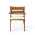 Hermosa Kd Wood Dining Set With Cushions Yes Teak Water Resistant Cushion Acacia Wood